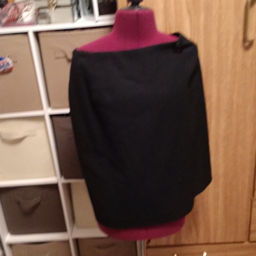 Black wrap skirt